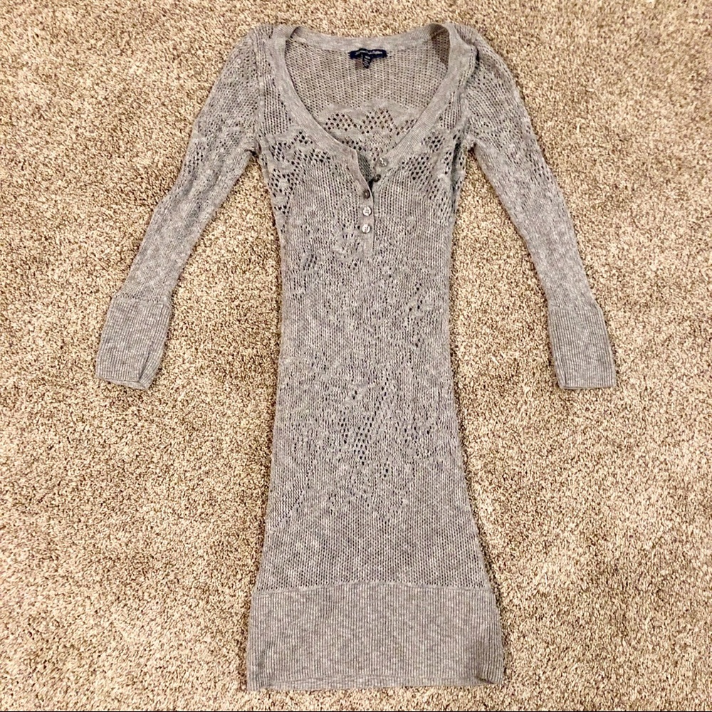 Gray Sweater Dress